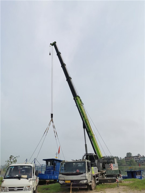 湖滨区桥梁建设吊装案例